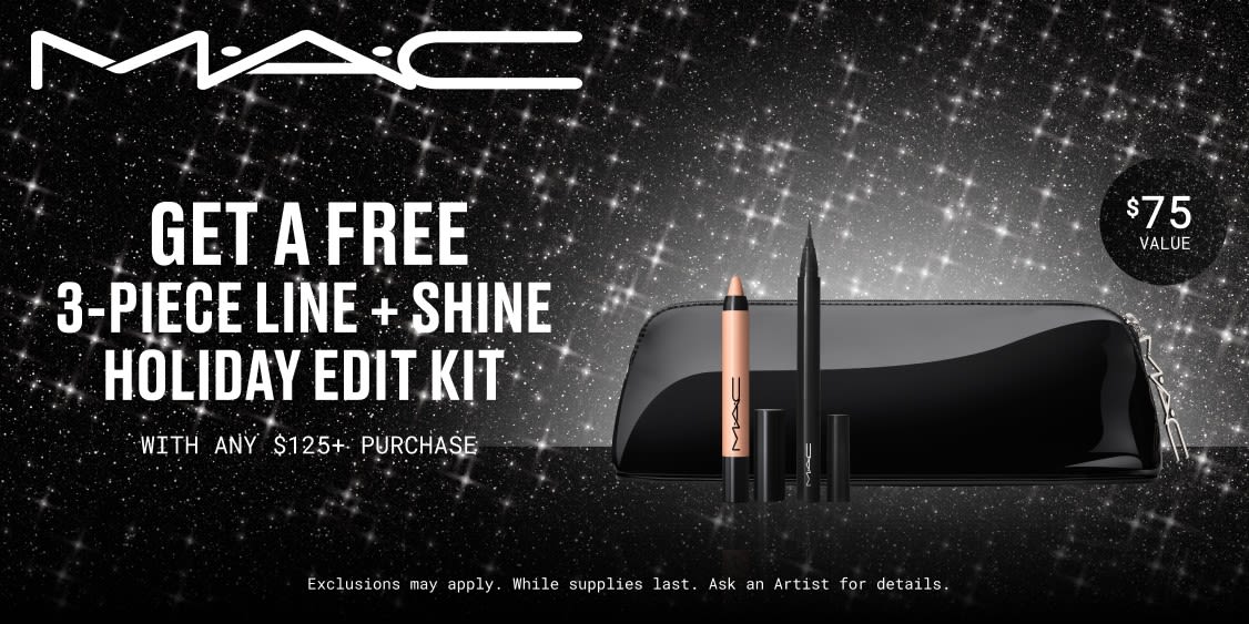 Receive a Complimentary 3-Piece Gift with Your Purchase at MAC