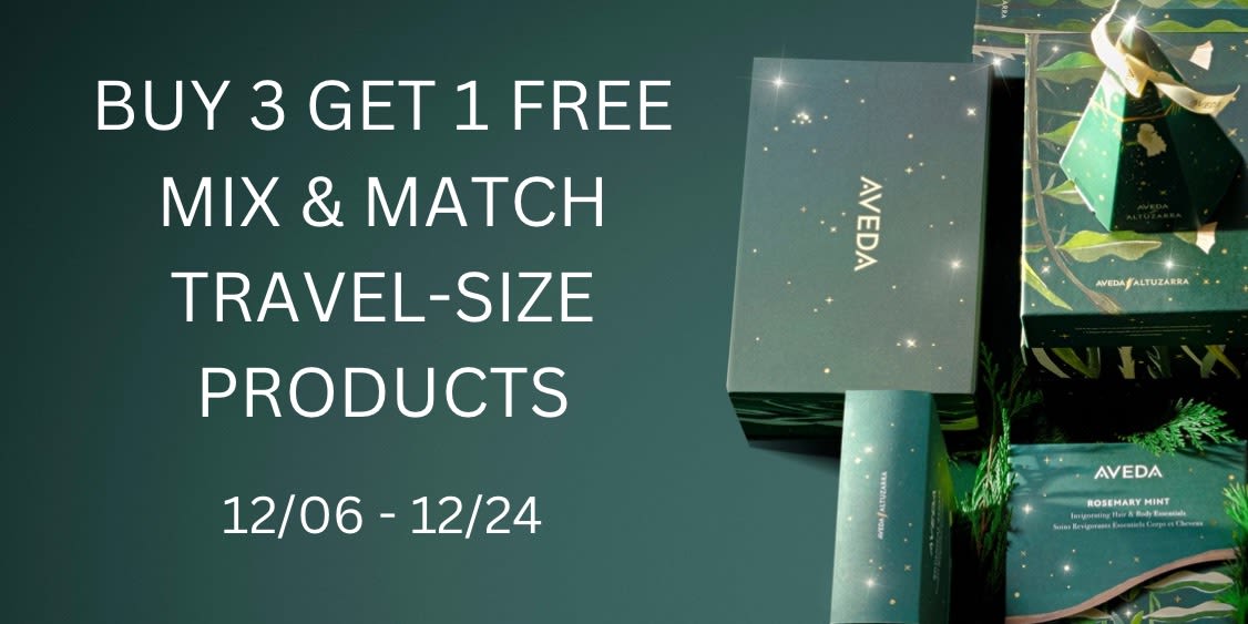 Buy 3, Get 1 FREE Travel Sized Items