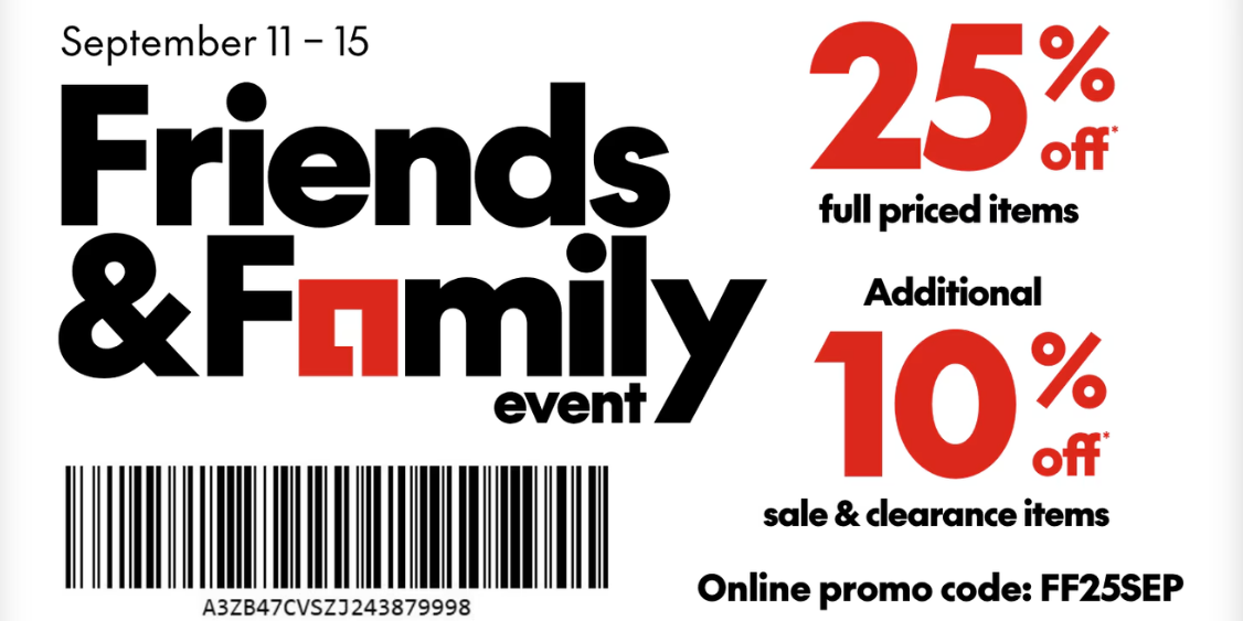 Friends & Family Event!
