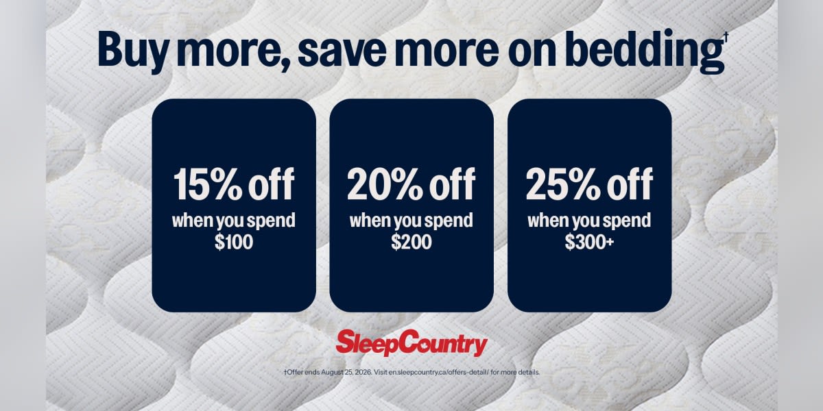 Buy more, save more on bedding*