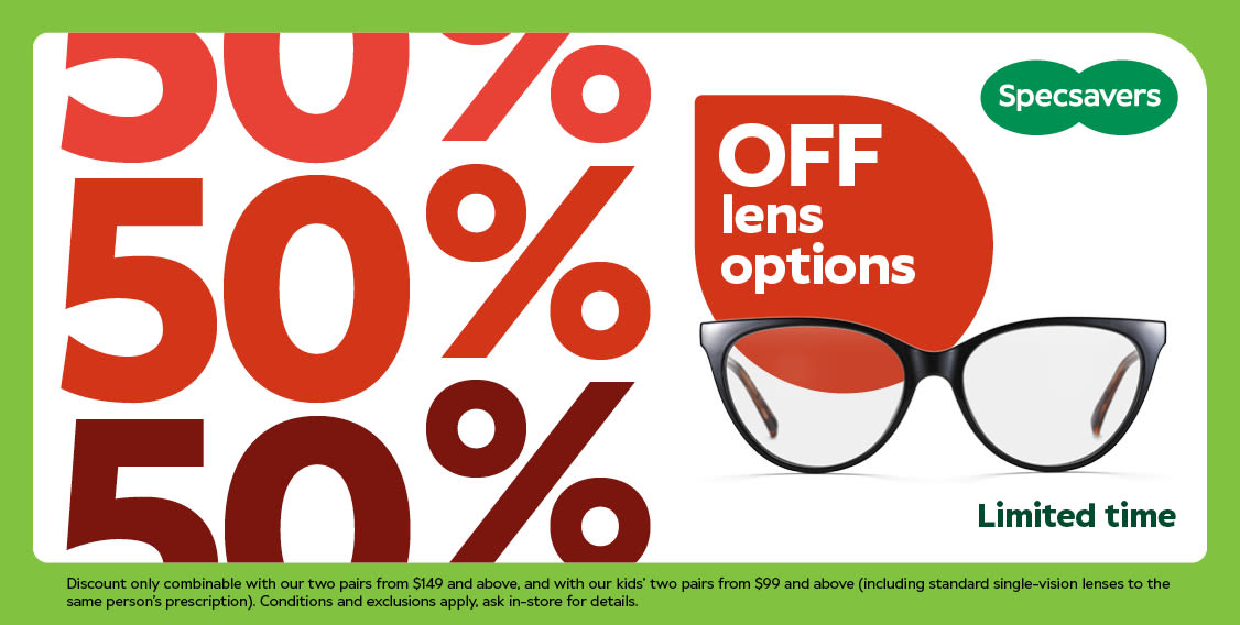 50% off Lens Options