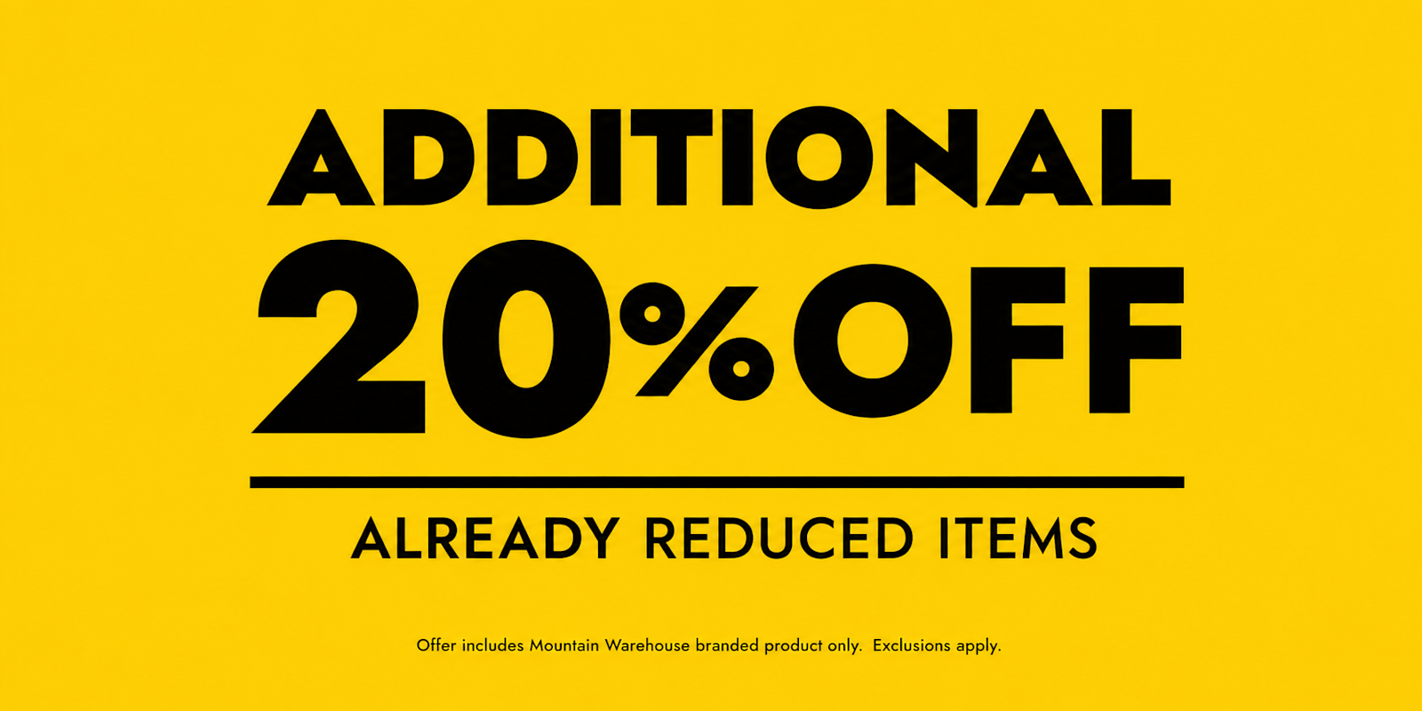 EXTRA 20% on all Red Sticker Items in Store 