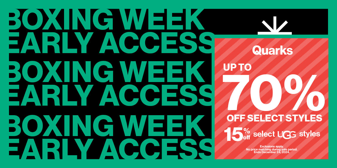 Quarks Early Boxing Week Deals are Here 