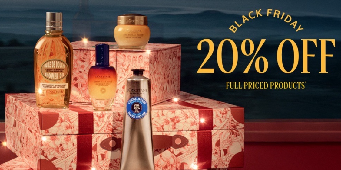 L'Occitane Black Friday 20% Off