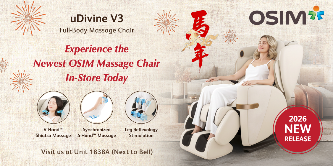 Experience the Newest OSIM Massage Chair uDivine V3 in-store Today!