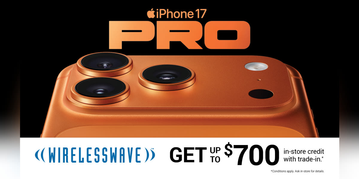 Get up to $700 in-store credit with trade-in on a new iPhone 17 or iPhone Air