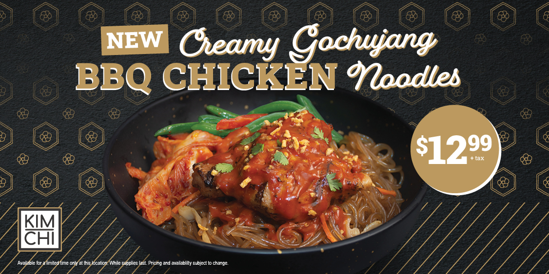 Introducing our Creamy Gochujang BBQ Chicken Noodles π