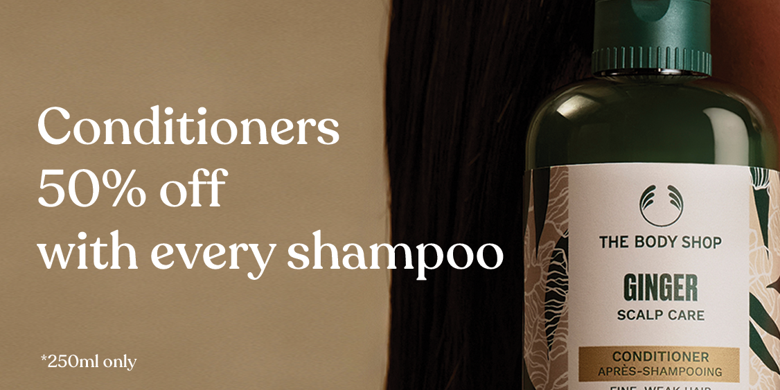 Haircare Bogo buy 250 ml shampoo get 250 ml Conditioner 50% off