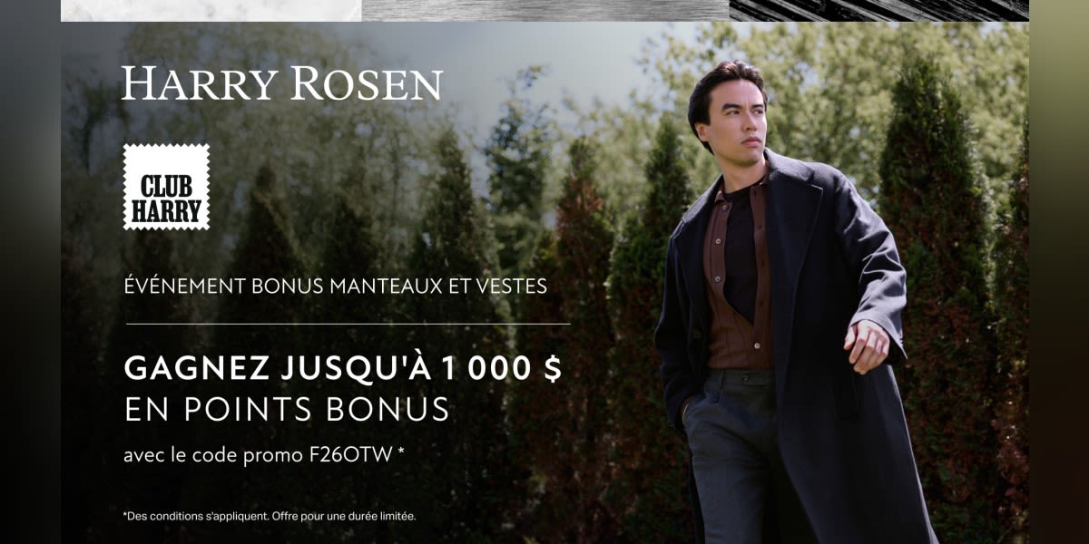 ÉVÉNEMENT BONUS MANTEAUX ET VESTES