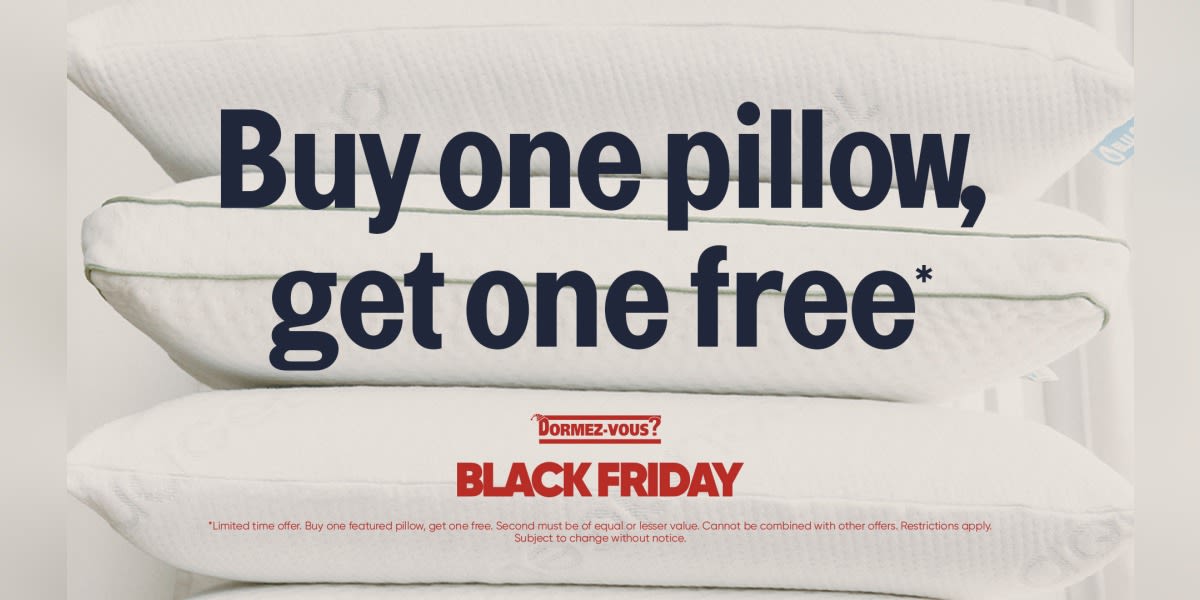 Buy One Pillow, Get One Free*