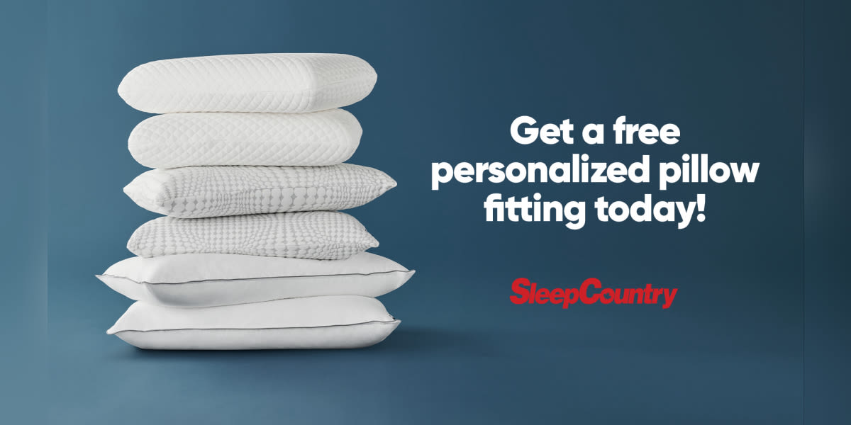Get a free personalized pillow fitting today!