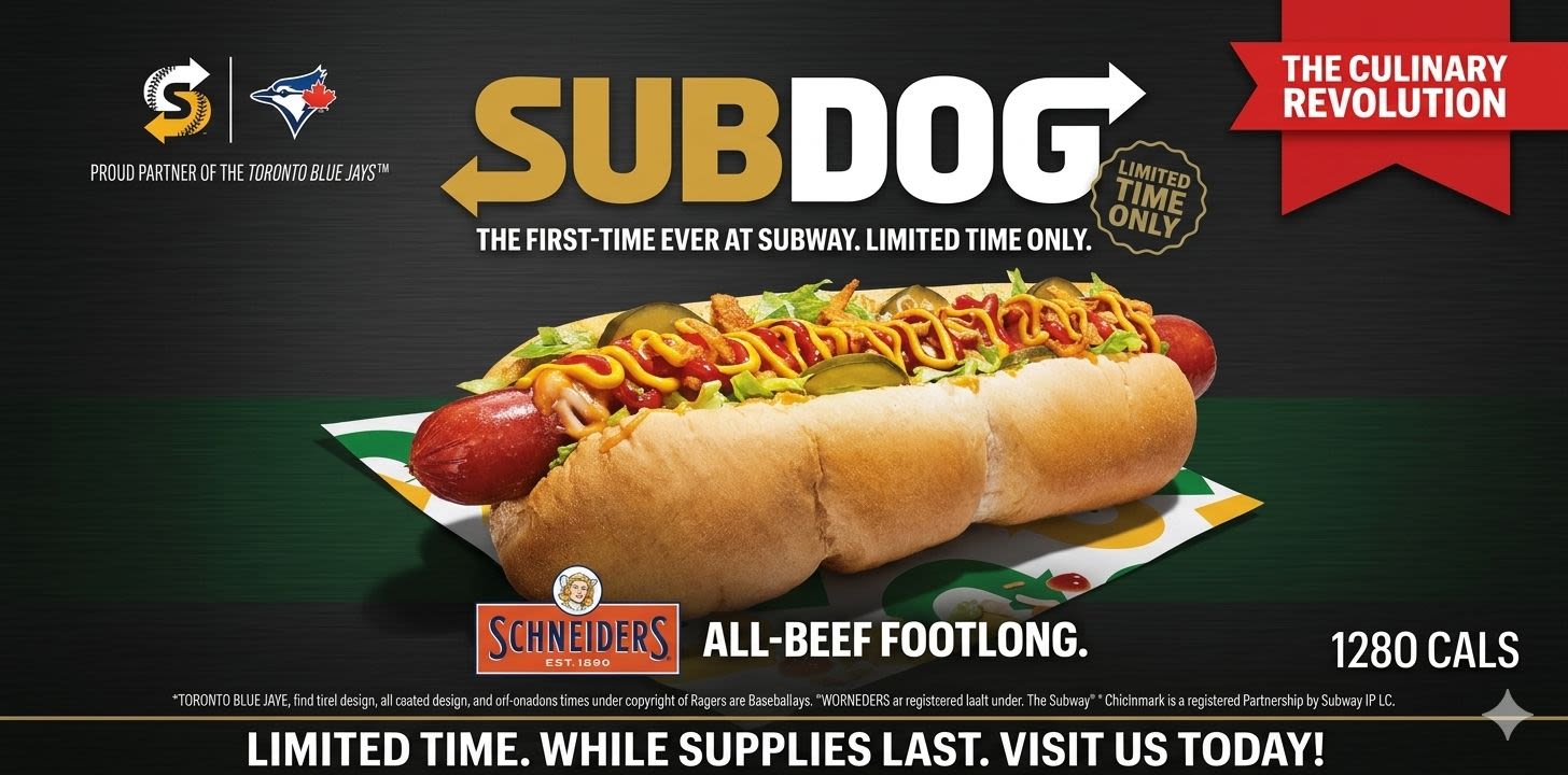🌭 INTRODUCING OUR NEW ALL-BEEF SUBDOG 🌭