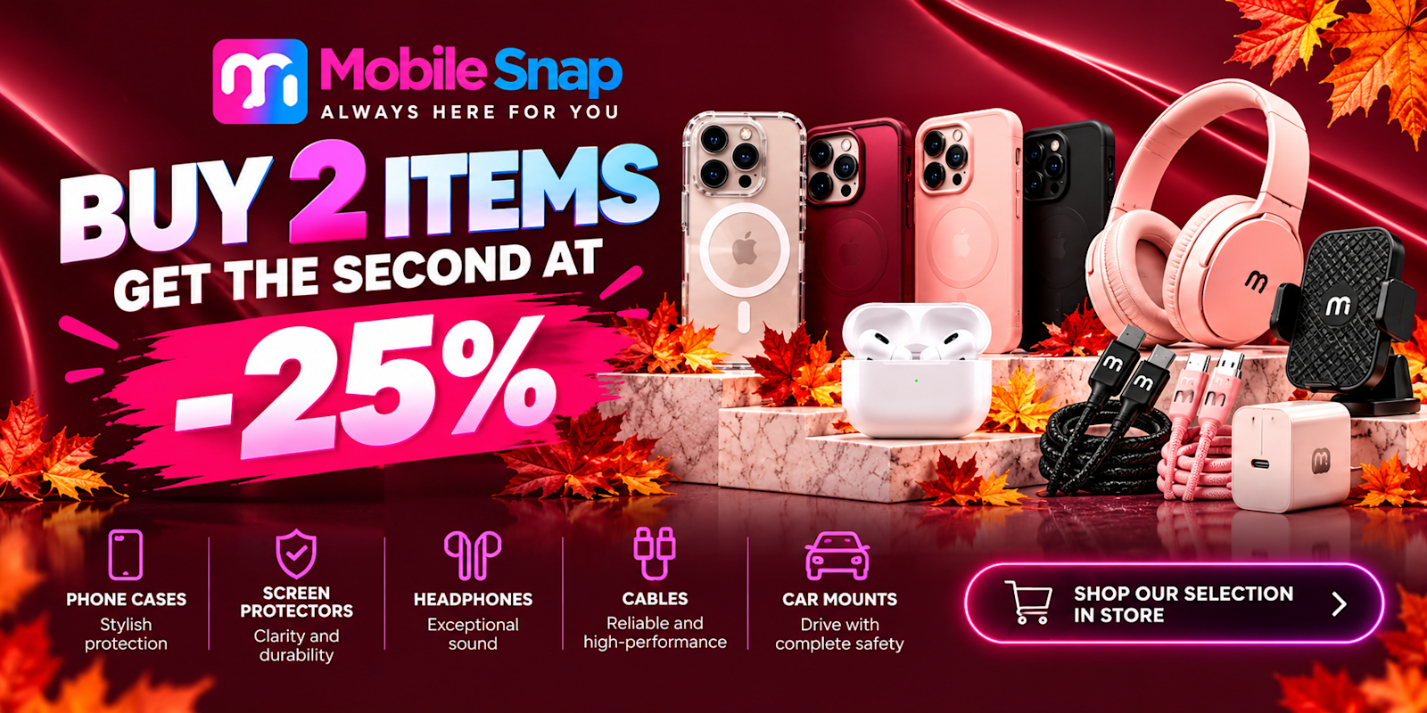 Buy 2, Get 25% Off the second Item