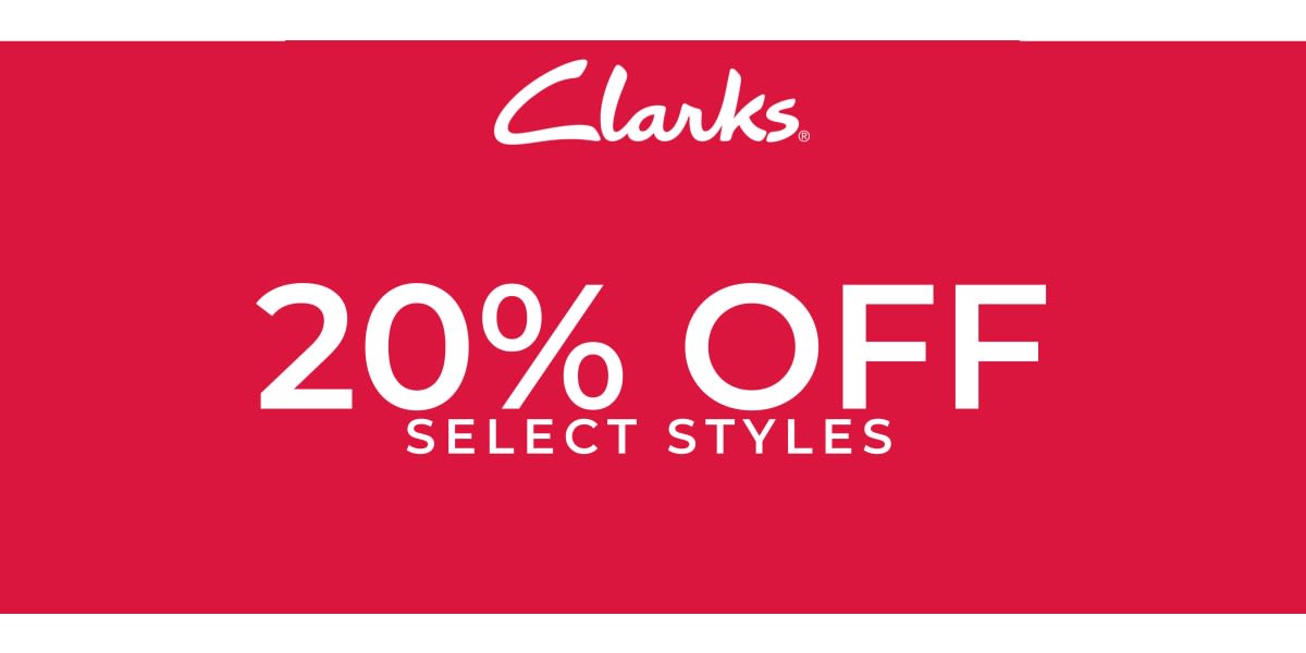 20% Off Select Styles