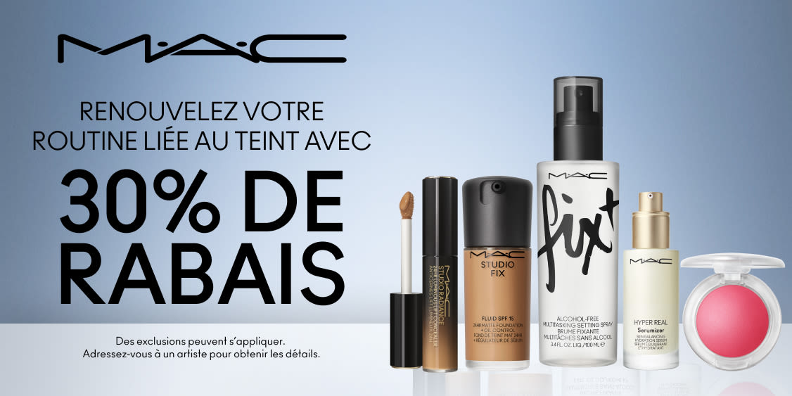 RENOUVELEZ VOTRE ROUTINE LIÉE AU TEINT AVC 30% DE RABAIS