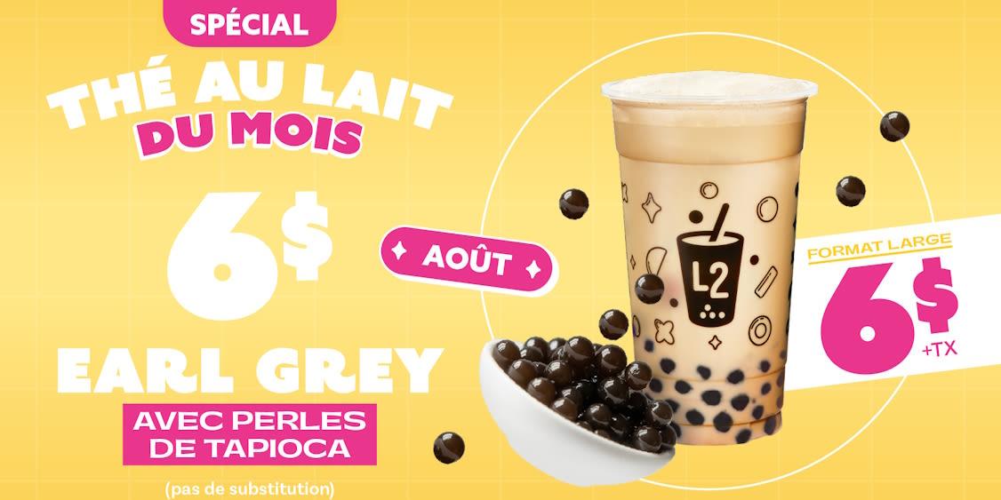 L2- MILK TEA OF THE MONTH 6$
