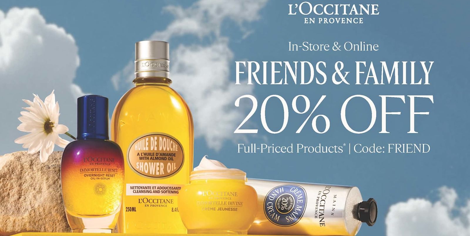 L'Occitane | Friends and Family 20% off
