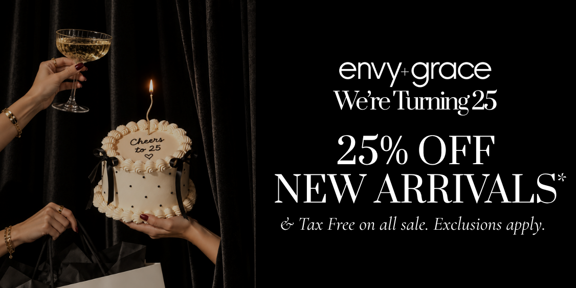 25% off all new arrivals & tax free on sale 🤍