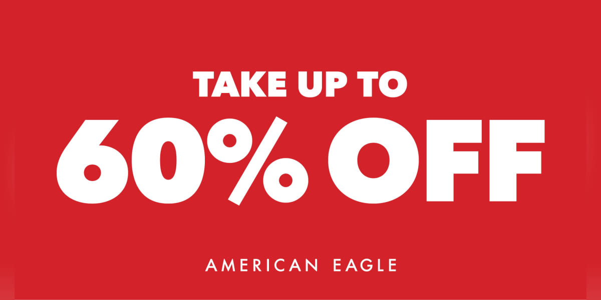 American Eagle Take up to 60% Off Clearance!