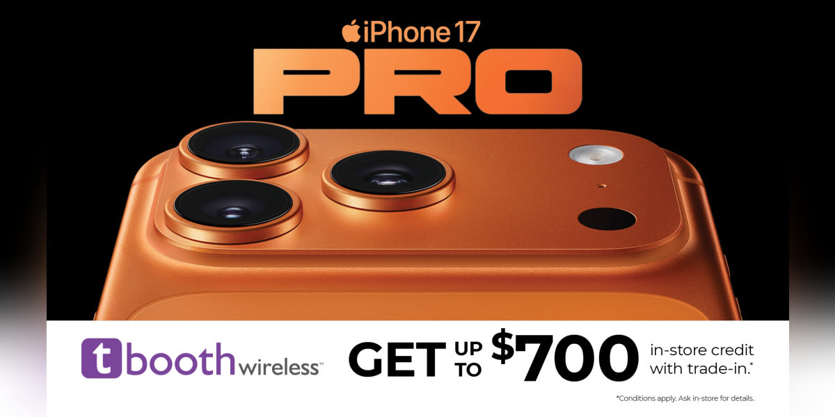 Get up to $700 in-store credit with trade-in on a new iPhone 17 or iPhone Air