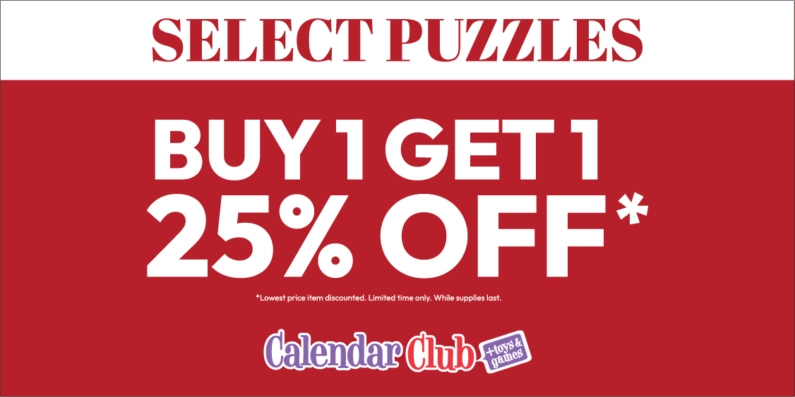 Select Puzzles Buy 1 Get 1 25% off*