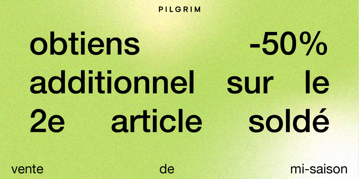 OBTIENS LE 2E ARTICLE À -50%