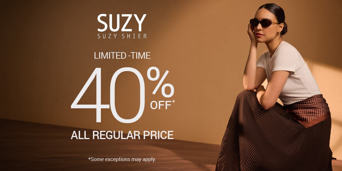 40% OFF ALL Regular Price