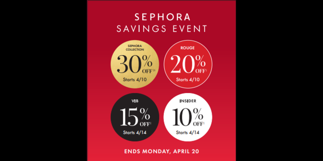 Sephora Savings Event!