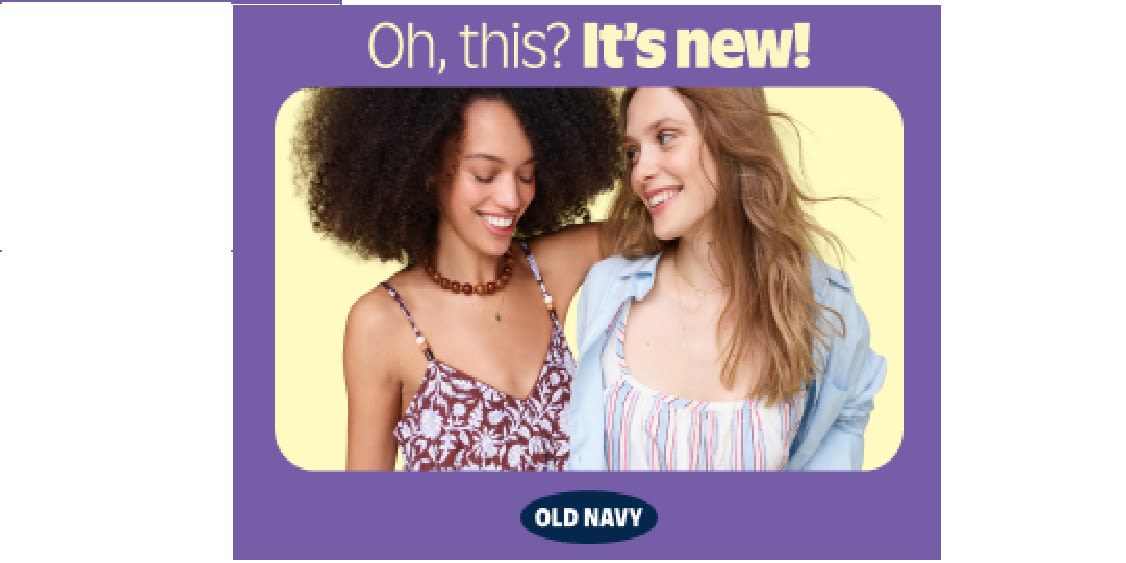 OLD NAVY VICTORIA DAY SALE - 50% OFF