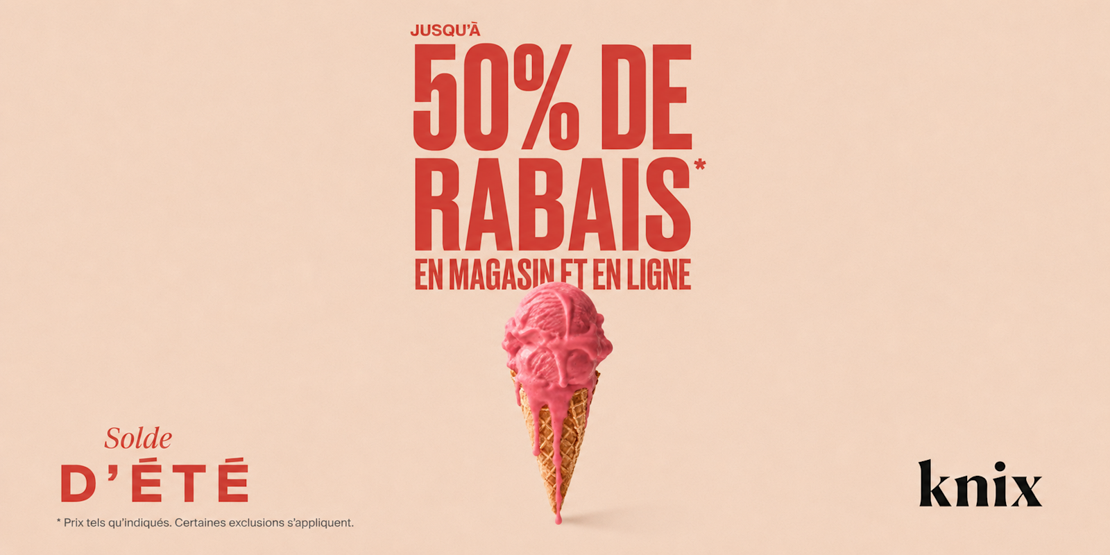 Soldes d'été Knix : Jusqu'à 50 % de rabais en boutique