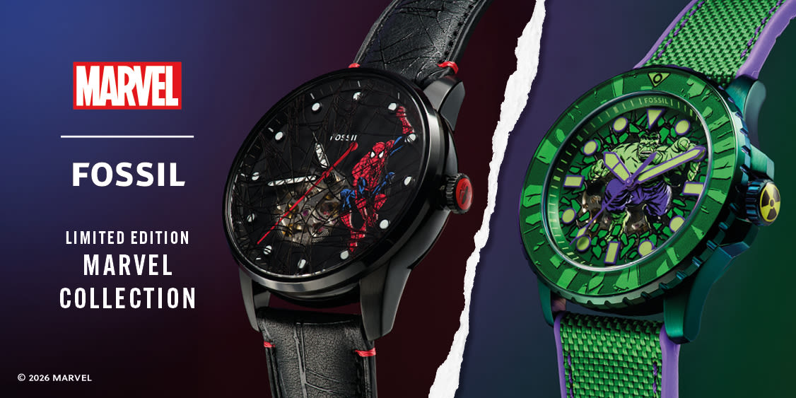 Spiderman vs. The Hulk Marvel x Fossil Watches