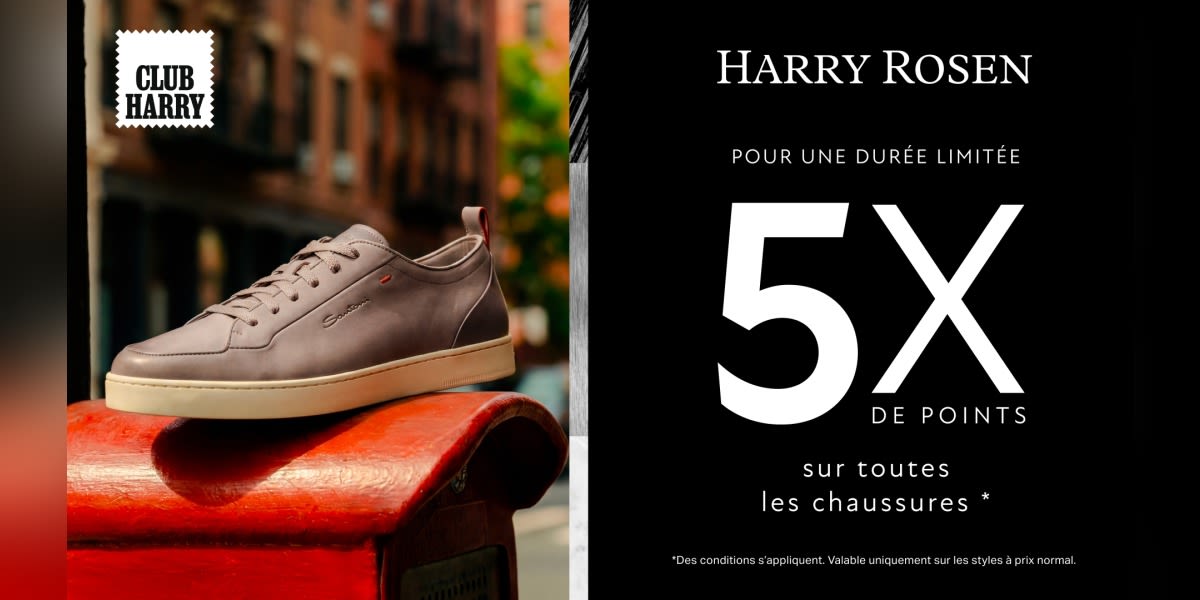 5x de points sur toutes les chaussures