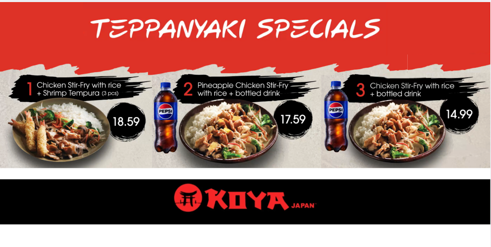 Teppanyaki Specials Now Sizzling at Koya Japan