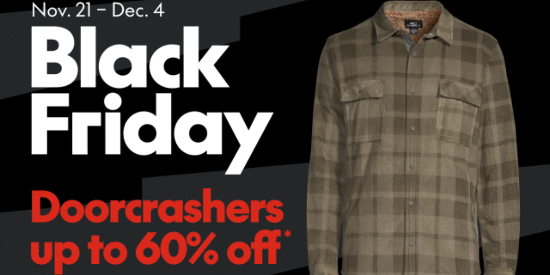 Black Friday - Doorcrashers Up To 60% Off!