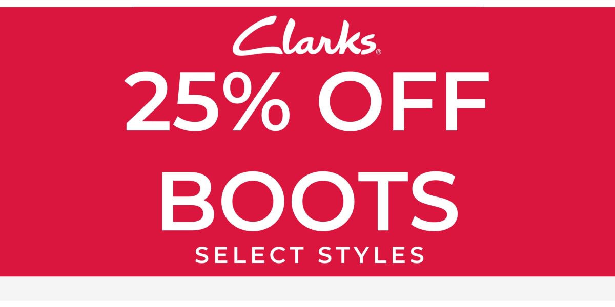 25% Off Boots