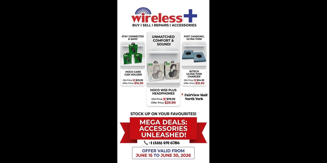 🚀 Limited-Time Accessory Blowout at Wireless+!