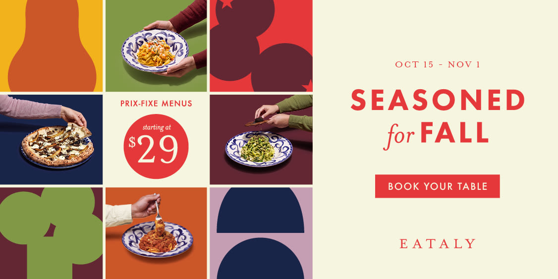 Restaurant Fest is back at Eataly!