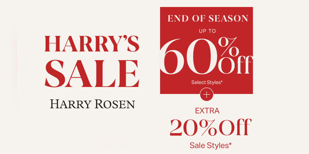 Harry's End of Season Sale