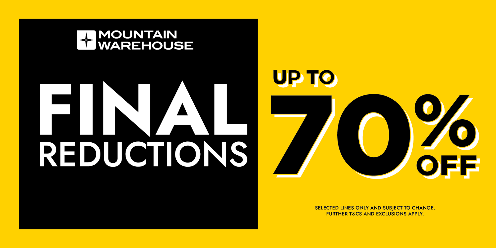 FINAL REDUCTIONS up to 70%