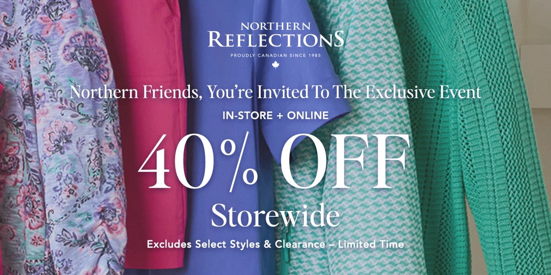 An exclusive offer just for you 🌸 Northern Members enjoy 40% off 