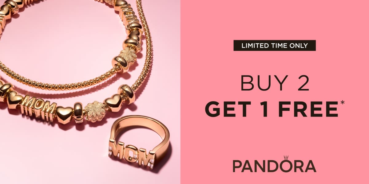 Enjoy our Buy 2, Get 1 Free offer at Pandora!