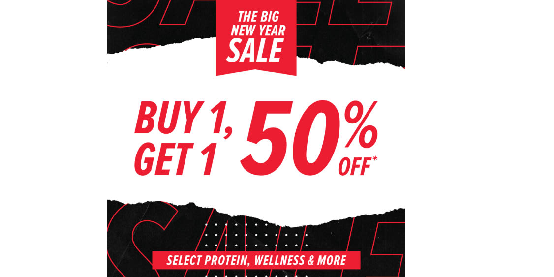 THE BIG NEW YEAR SALE! BUY1 GET 1 50% OFF!
