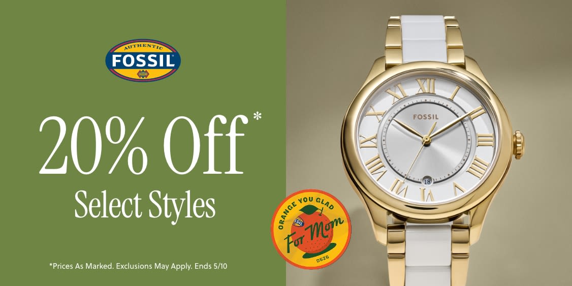 20% Off Select Styles