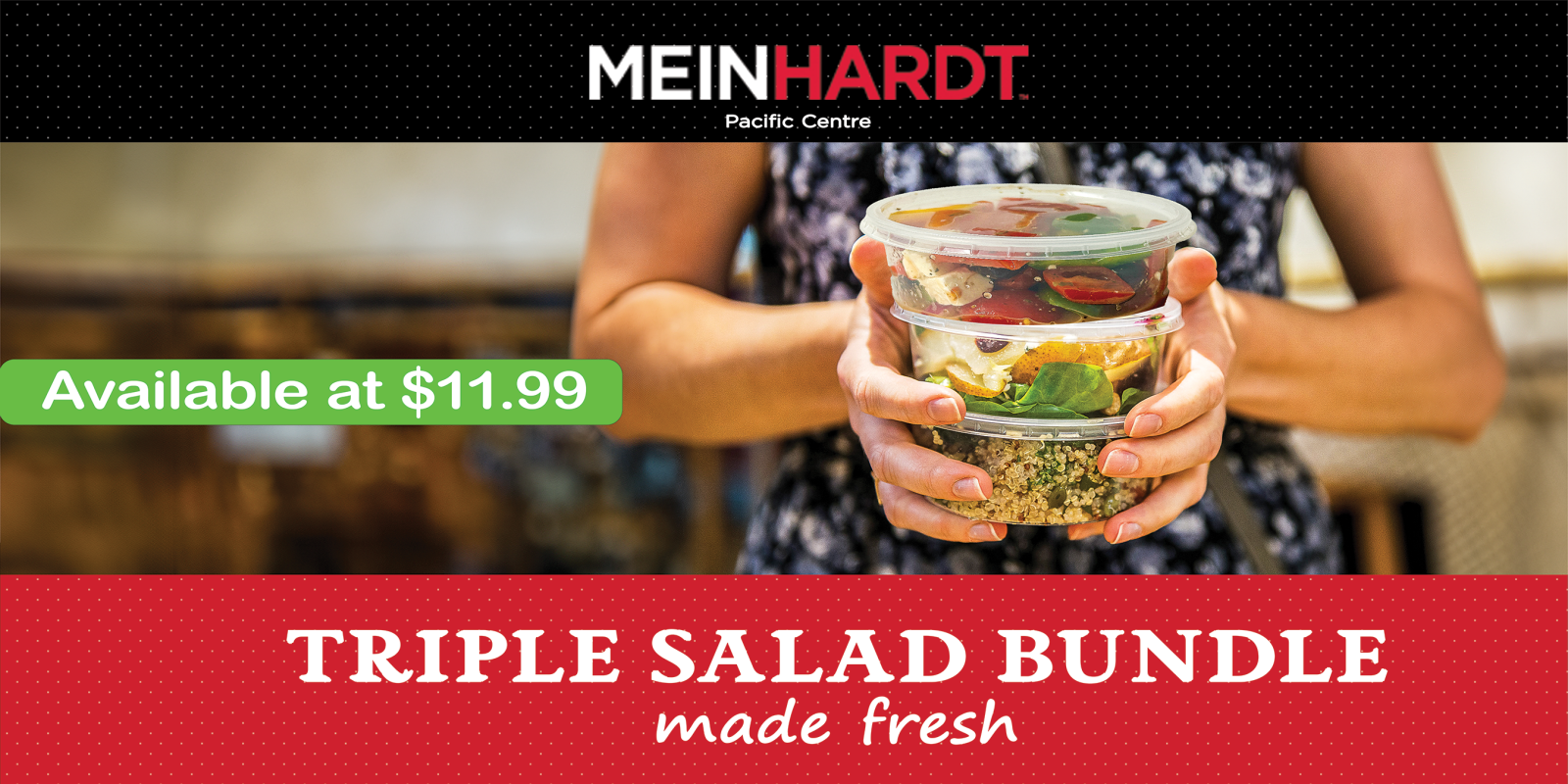 Triple the Greens for $11.99 – Savor Freshness in Every Bite