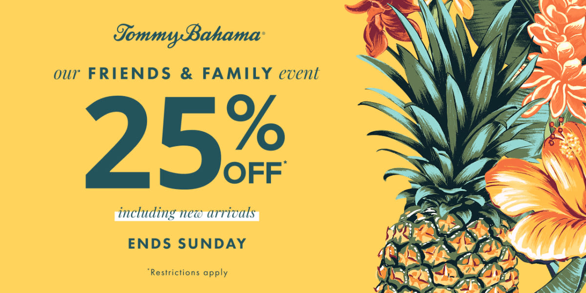 Friends & Family 25% Off