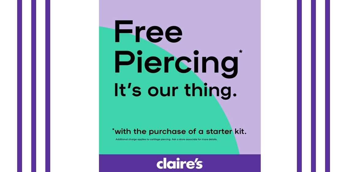 FREE EAR & NOSE PIERCING