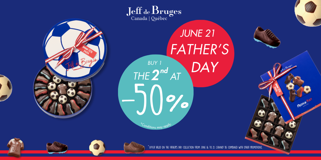 Father’s Day is played in soccer chocolate at Jeff de Bruges