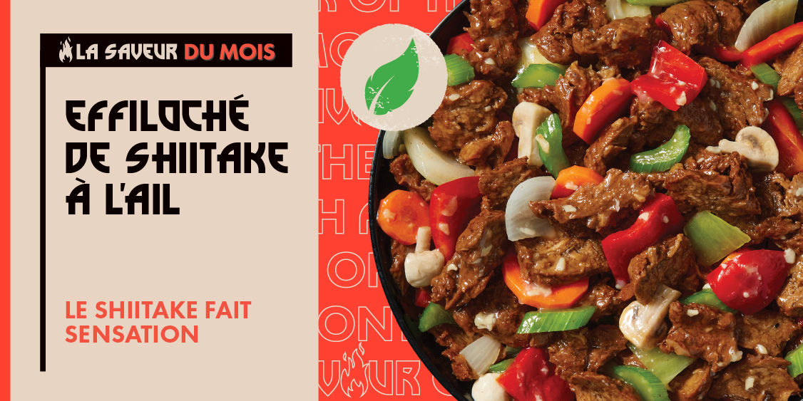 🍃 Saveur du mois d’avril : effiloché de Shiitake à l’ail 🍄‍🟫