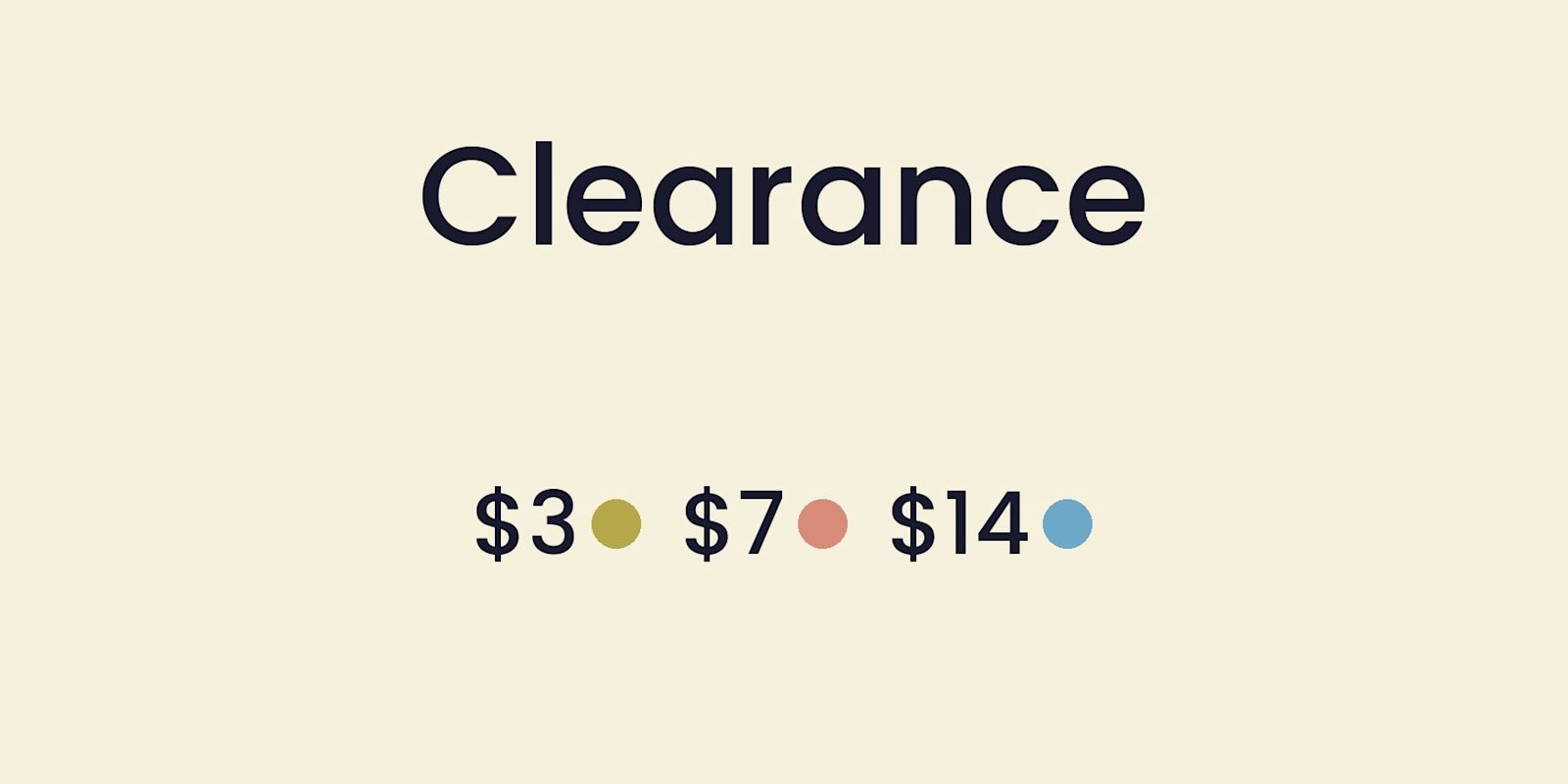 CLEARANCE PRICES DROPPED. GRAB IT BEFORE IT'S GONE. 