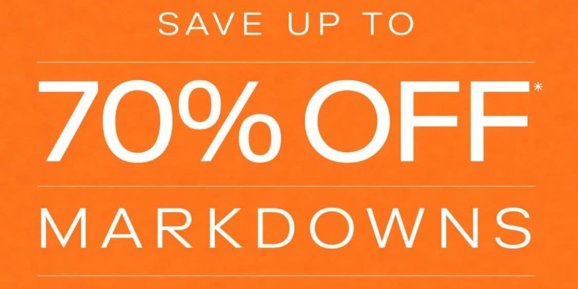 CLEARANCE EVENT - UP TO 70% OFF